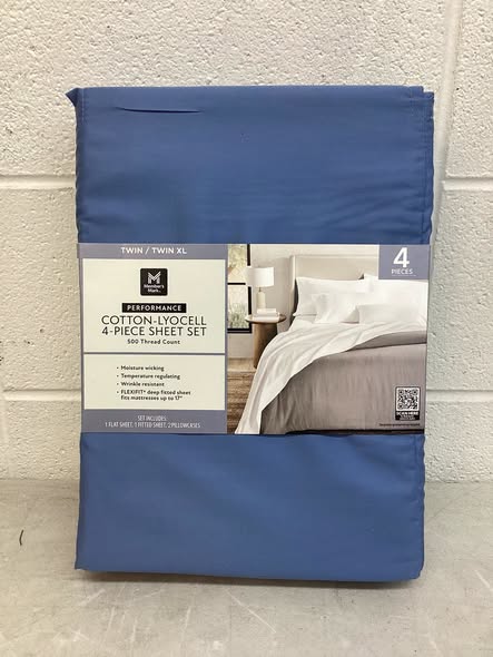 Member's Mark Performance 500-Thread-Count Solid Sheet Set, Twin/Twin XL Size