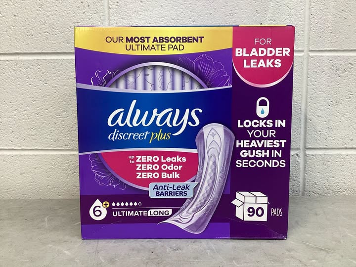 Always Discreet plus Incontinence Pads for Women, Extra Heavy