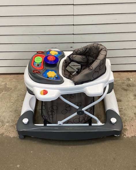INFANS Baby Walker, 6 in 1 Behind Walker Learning Seated Rocker