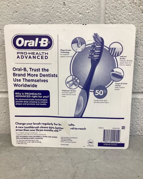 Oral-B ProHealth Advanced Manual Soft Toothbrush, 8 ct