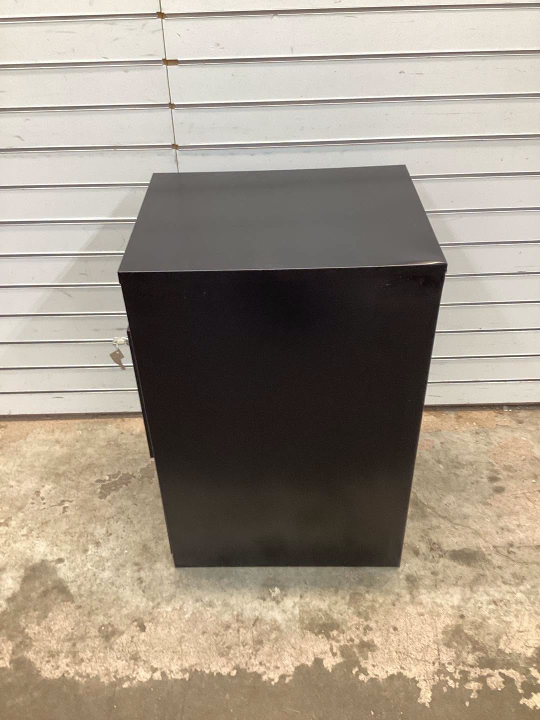 Space Solutions Black 3 Drawer File Cabinet with Keys