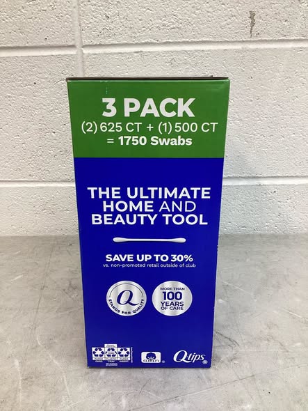 Q-tips Cotton Swabs, 1750 ct., 3 pk.