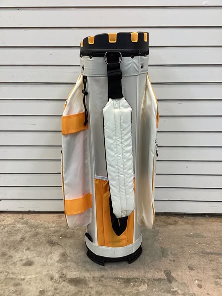 ULTIMATE 14-Way Golf Cart Bag, Golf Bag W/Molded Lock Top & Full Length Dividers, Portable Golf Club Bag W/11 Pockets, Cooler Bag, Padded Strap & Rain Hood For Men Women
