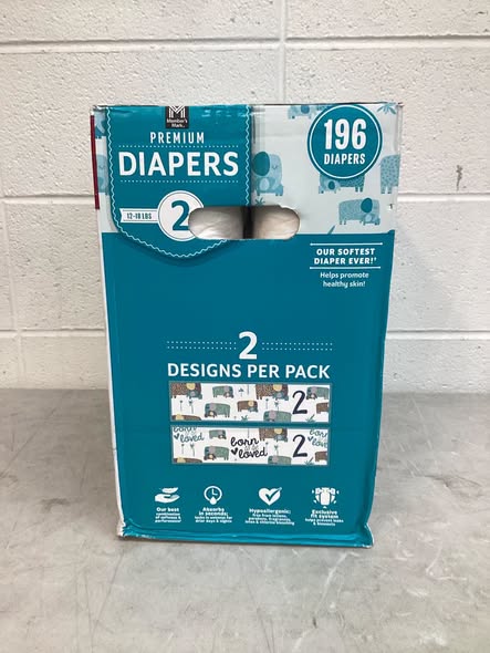 Member’s Mark Premium Diapers Size 2 196ct.