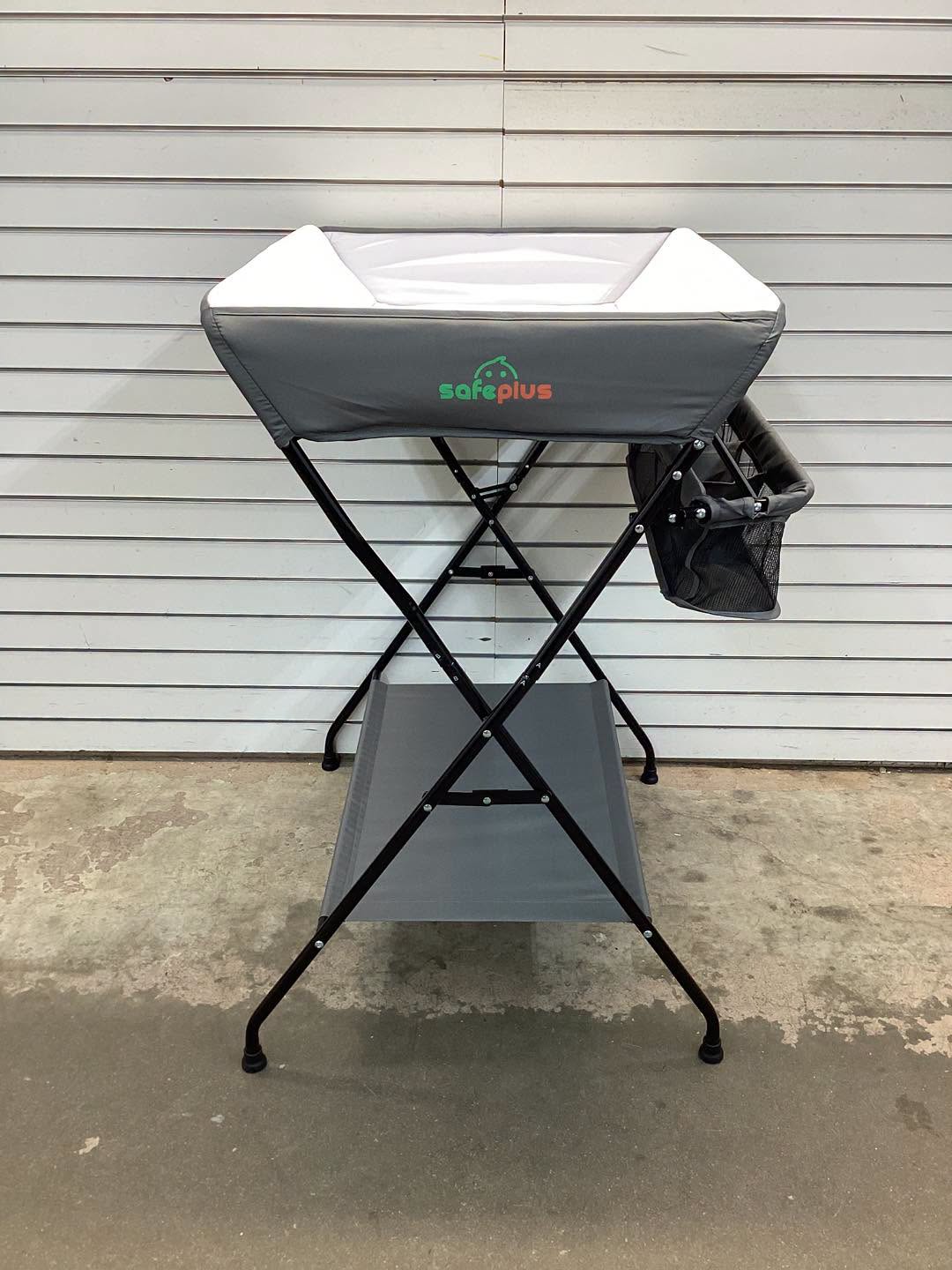 Costway Baby Infant Changing Table Folding Diaper Station Nursery with Storage Gray
