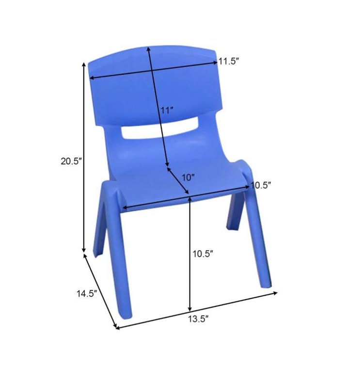 Costway Set of 4 Kids Plastic Chairs Stackable Play and Learn Furniture Colorful