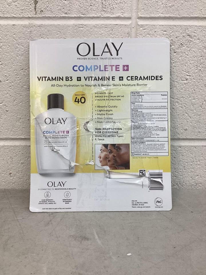Olay Complete + Sensitive Moisturizer, SPF 40, 6 fl. Oz., 2 pk.