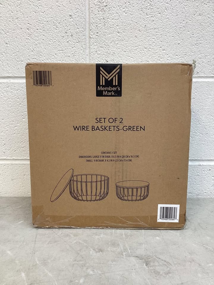 Member's Mark Wire Baskets, Set of 2
