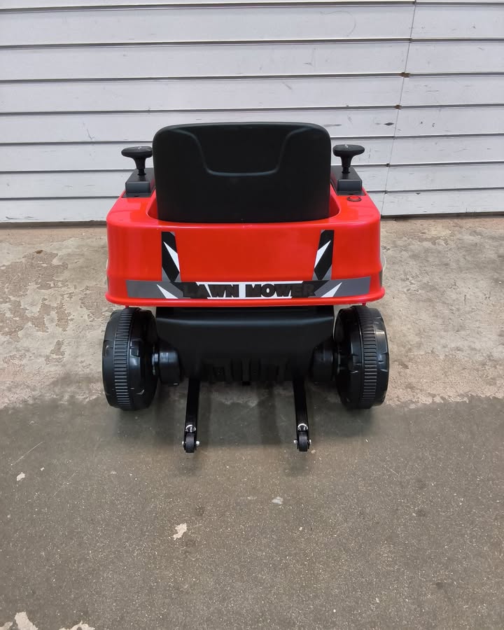 12V Ride on Lawn Mower for Kids with Dual Control Sticks and LED Lights