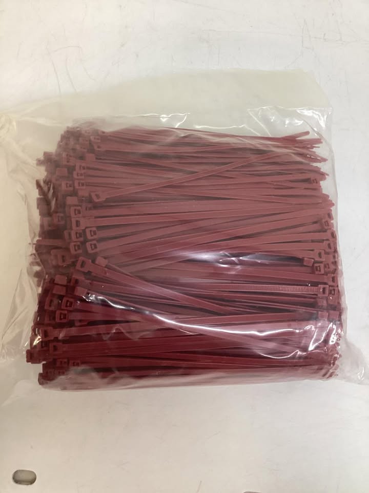 Southwire 7.6” Burgundy Cable Ties, 1000ct