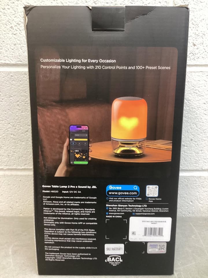 Govee Smart Table Lamp 2 Pro x Sound by JBL
