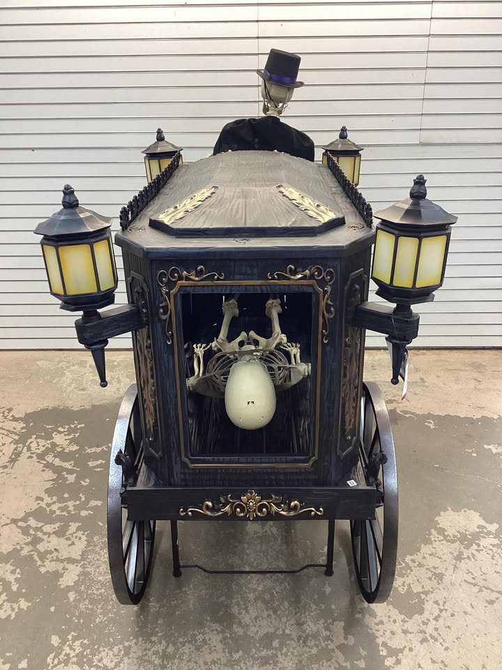 Accents Holiday 5 FT Grave & Bones Animated LED Hearse