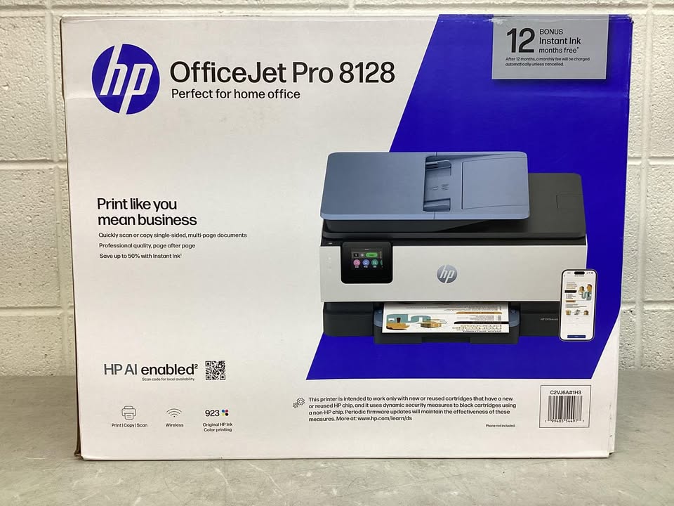 HP OfficeJet Pro 8128 Wireless All-in-One Inkjet Printer