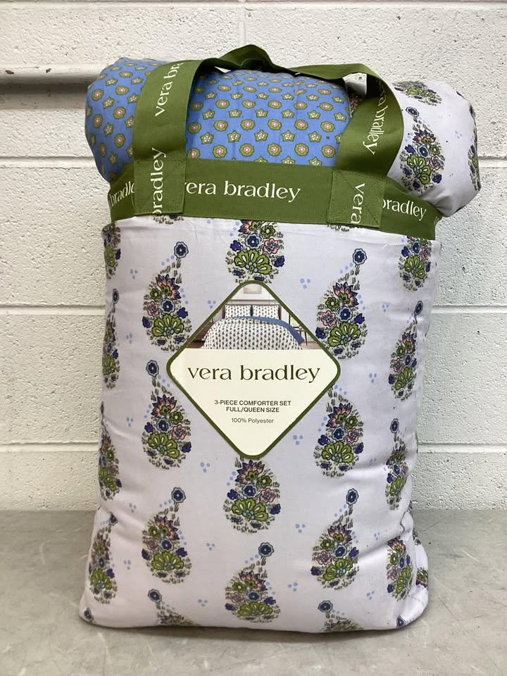 Vera Bradley 3-Piece Comforter Set, Size Full/Queen