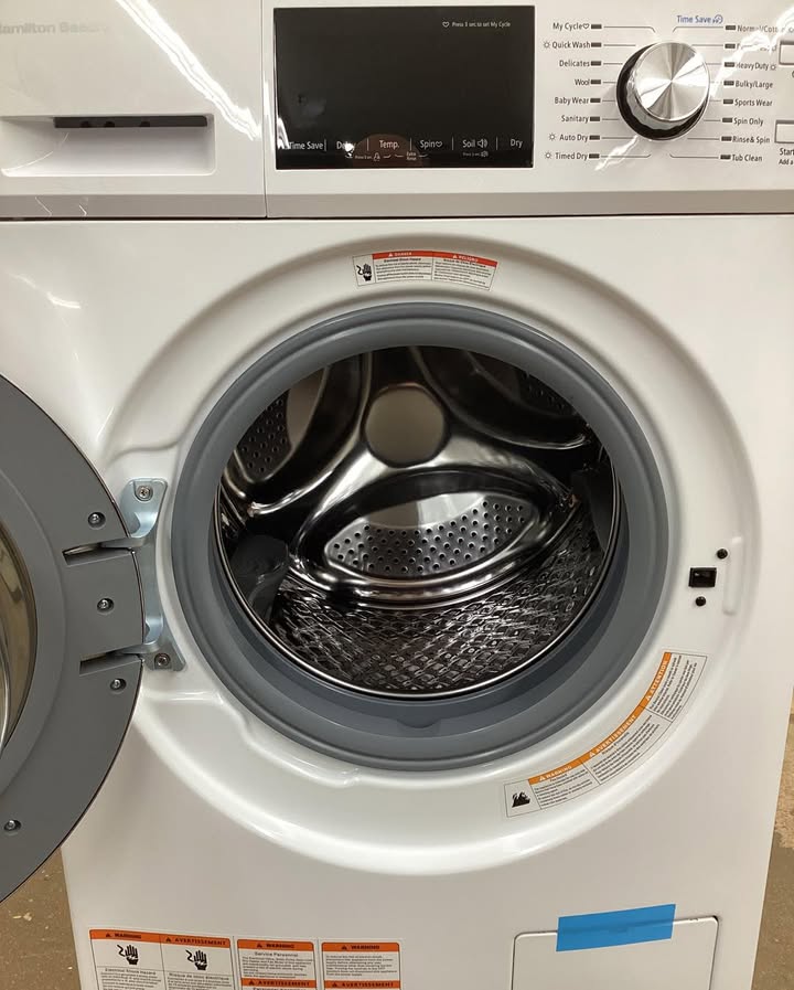 Hamilton Beach 2.7 cu. ft. White All-in-One Front Loading Washer and Dryer Combo