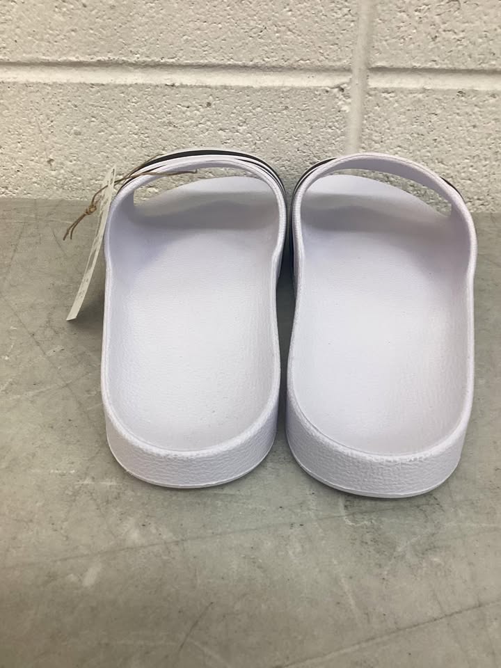 Adidas Mens White Adilette Aqua Lightweight Shower Slide, Size 10%
