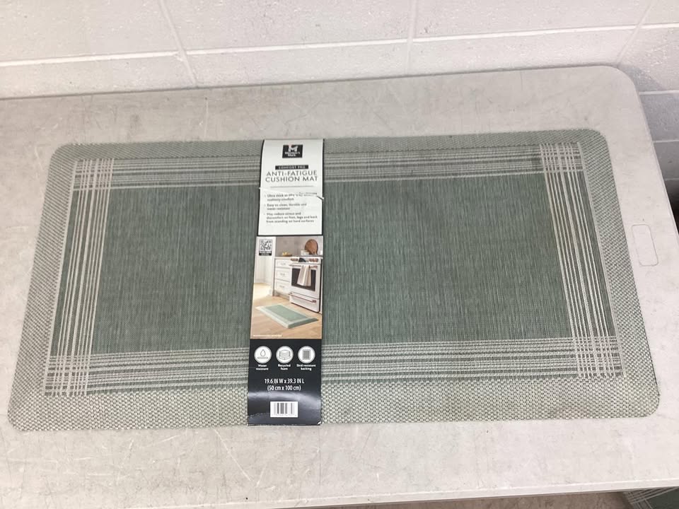 Member's Mark Comfort Pro Anti-Fatigue Kitchen Mat, 20" x 39", Iceberg Green