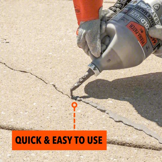 PERMA-PATCH Crack Filler: 6690 ColdFuze, Gray, Asphalt, 128 oz Container Size, Jug