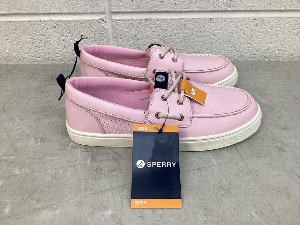Sperry Girls Boat Shoe, Size 5