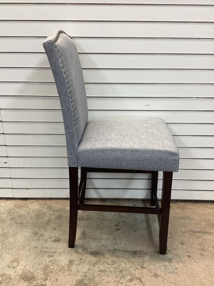 Costway Counter Height Chair with Solid Rubber Wood Frame