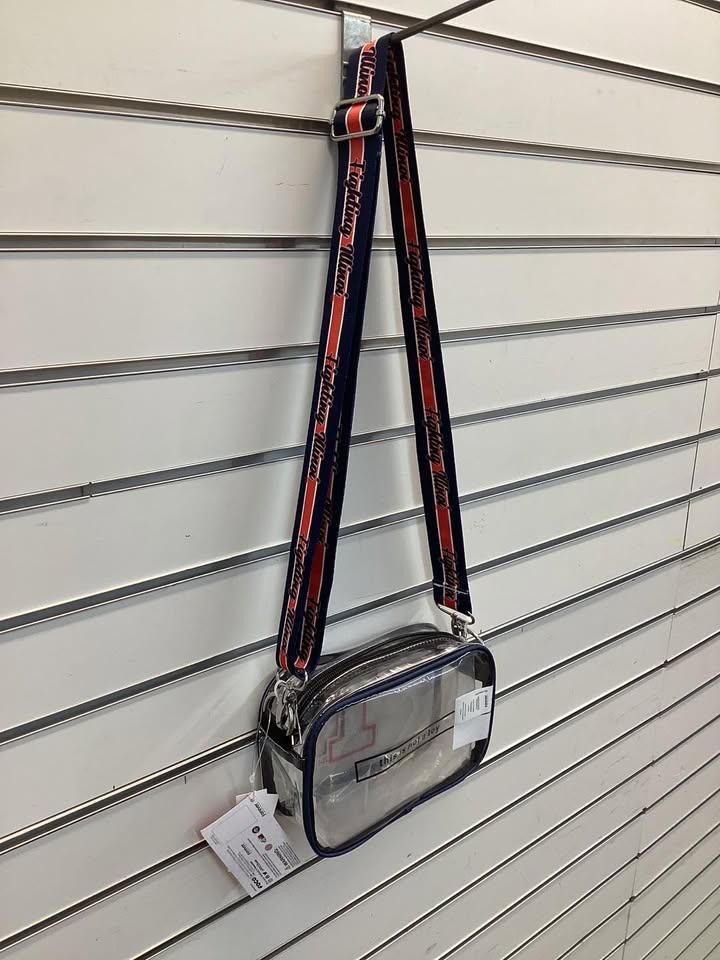 Illinois Fighting Illini Clear Crossbody Bag