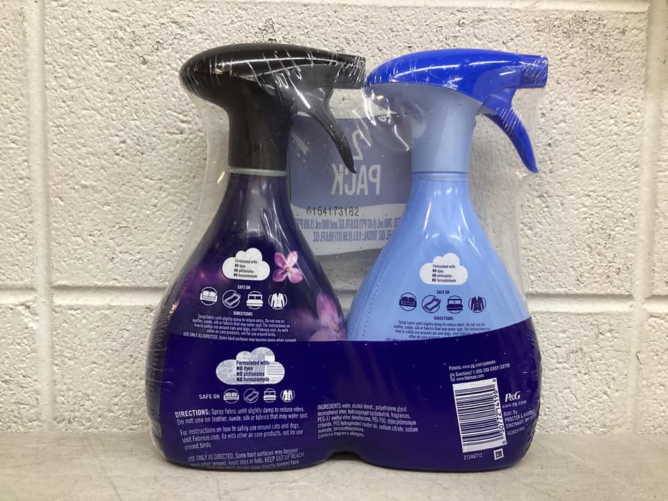 Febreze Extra Strength and Downy Fabric Spray, Original Scent and Calm, 50.6 fl. oz., Pack of 2