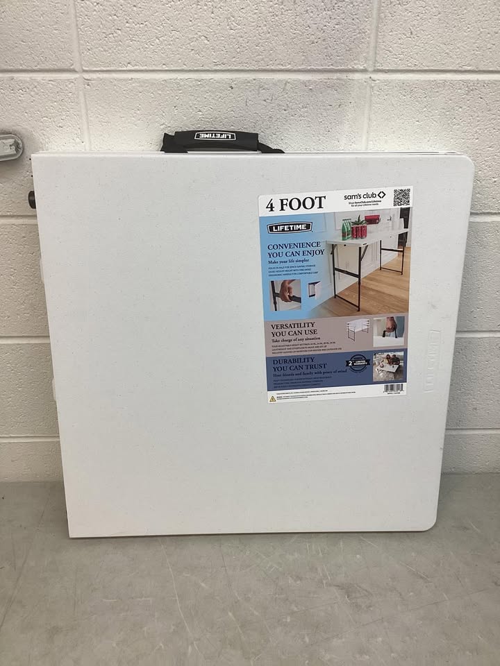 Lifetime 4' Residential Fold-In-Half Adjustable Height Table