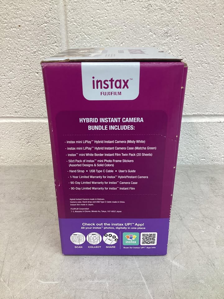 Fujifilm Instax Mini Liplay Hybrid Camera Bundle