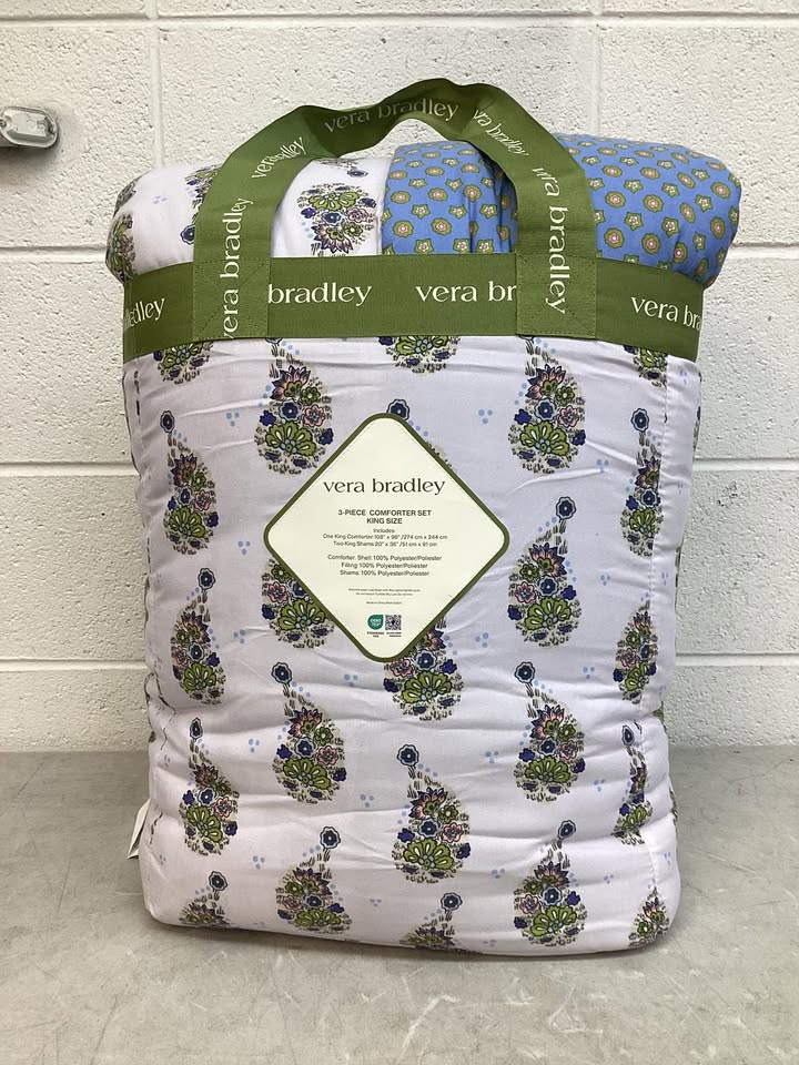 Vera Bradley 3-Piece Comforter Set King Size