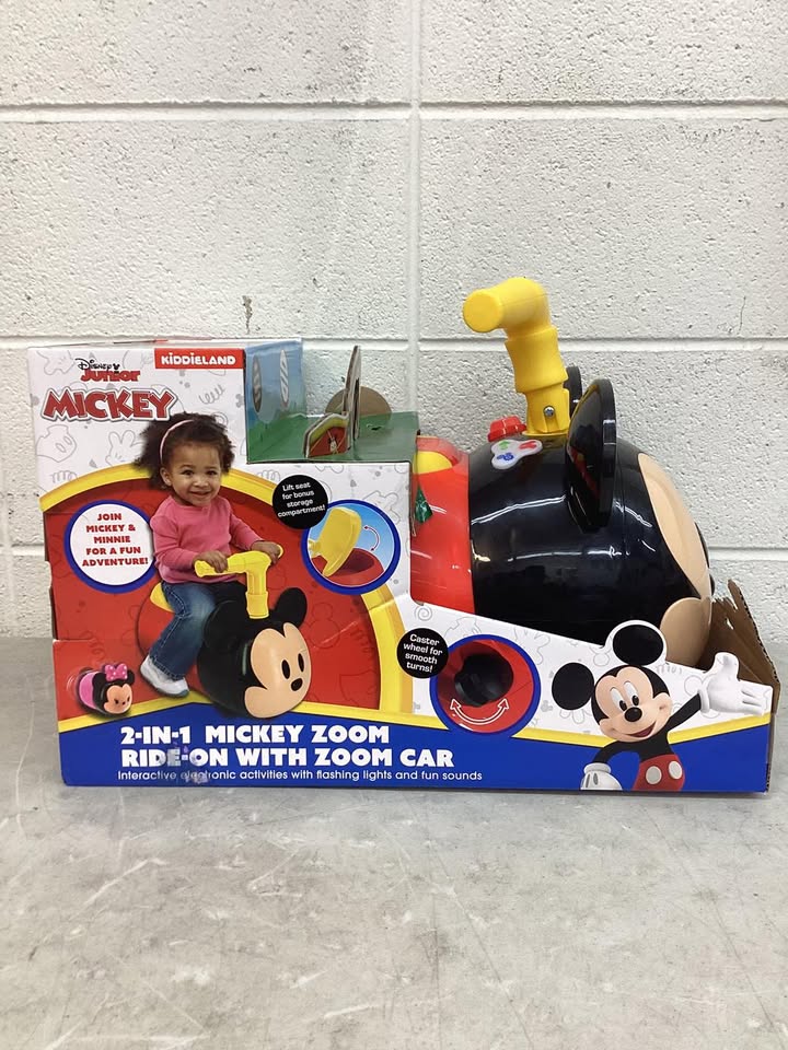 Disney 2 in 1 Zoom Ride-On with Zoom Car