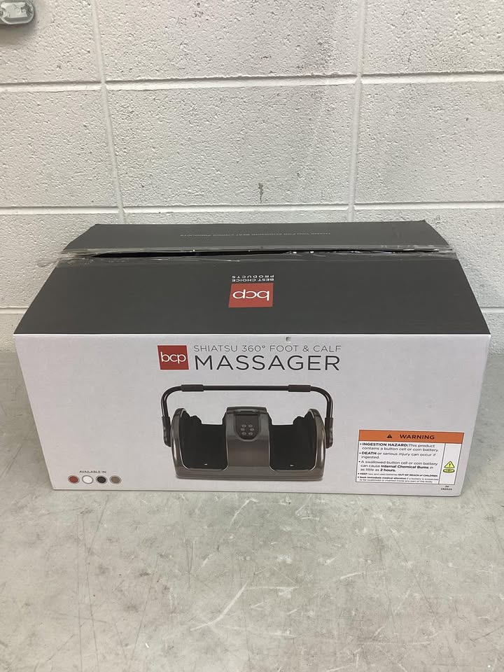Therapeutic Foot Massager w/ High Intensity Rollers, Remote, 3 Modes