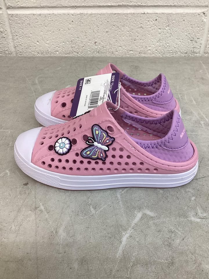 Skechers Toddler Girls Foamies Molded Slip On Shoe Size 11