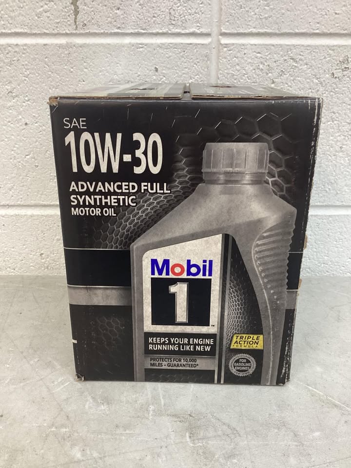 Mobil 1 10W-30 Motor Oil 6-pack, 1 quart bottles