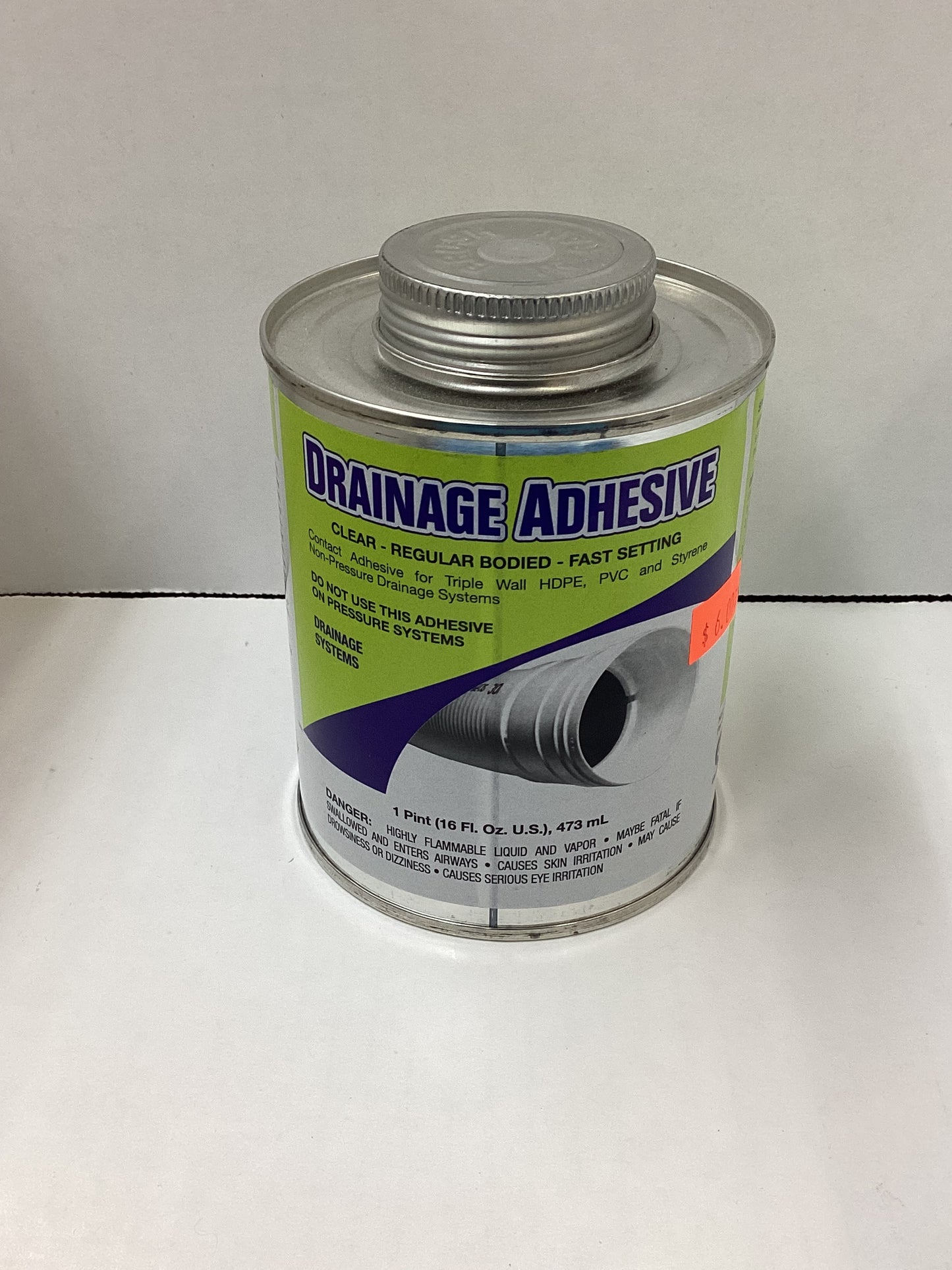 Drainage Adhesive 16 oz. Low VOC Clear Drainage Adhesive VPC 60