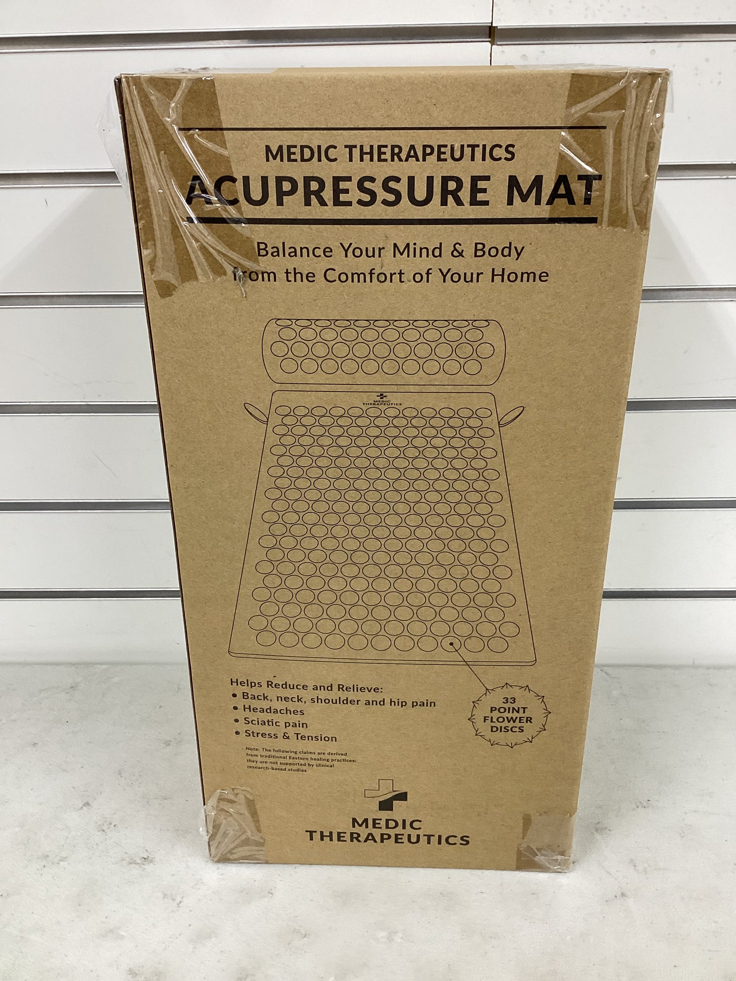 Medic Therapeutics Acupressure Mat & Pillow Set w/ Carrying Bag