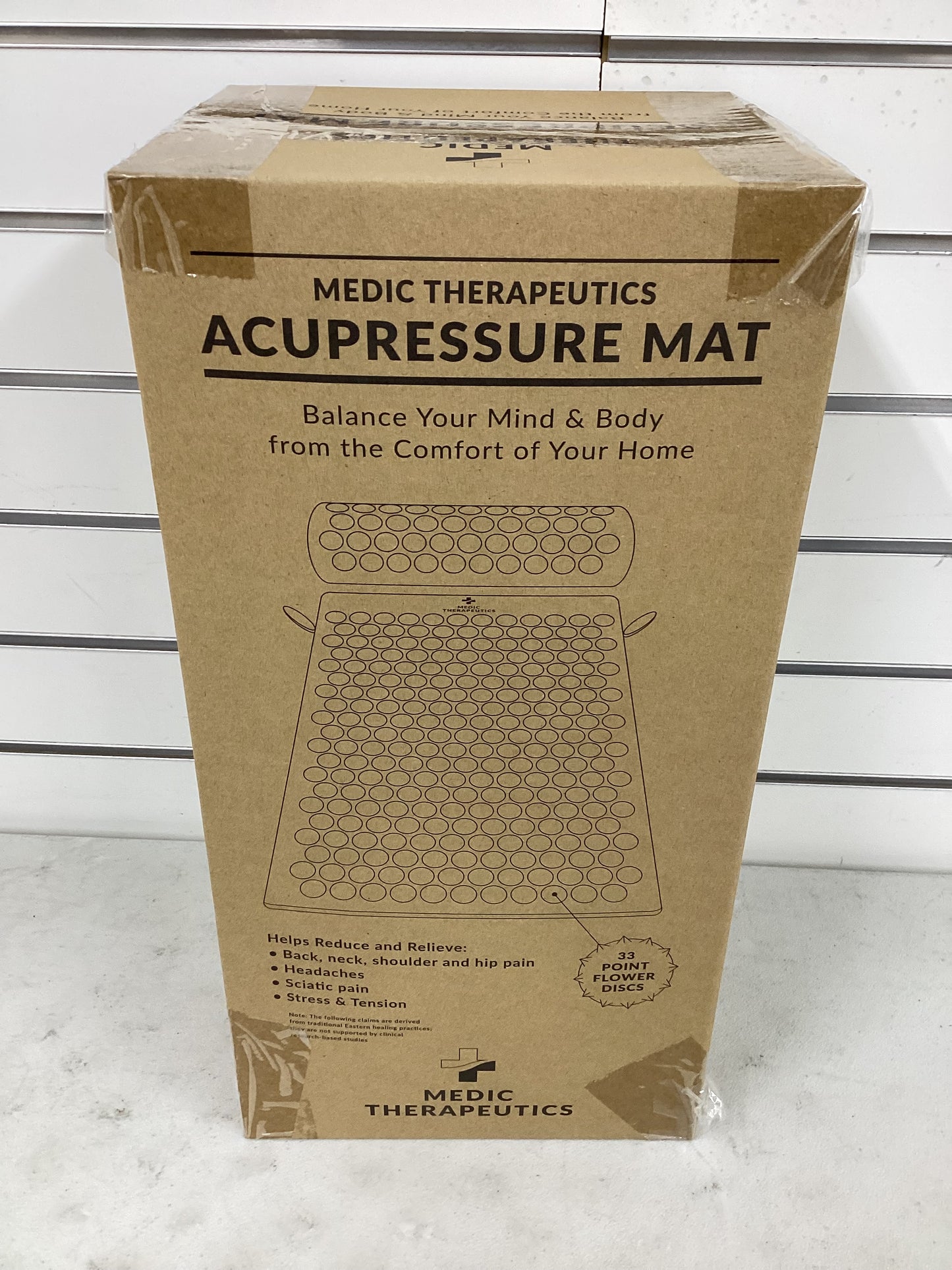Medic Therapeutics Acupressure Mat & Pillow Set w/ Carrying Bag