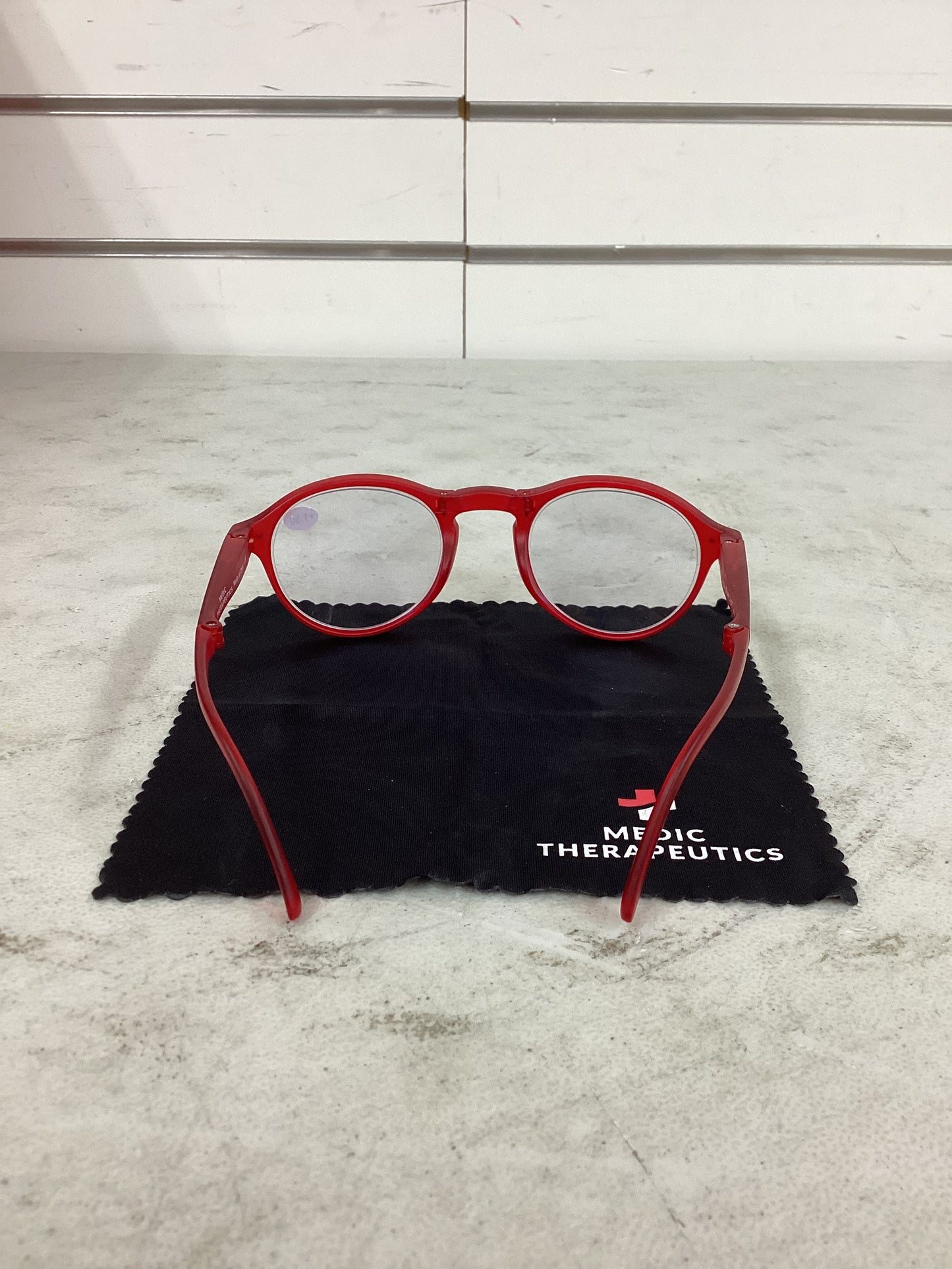 Medic Therapeutic Foldable Blue Light Blocking Rectangle Frame Reading Glasses w/ Case 1.5 Magnification