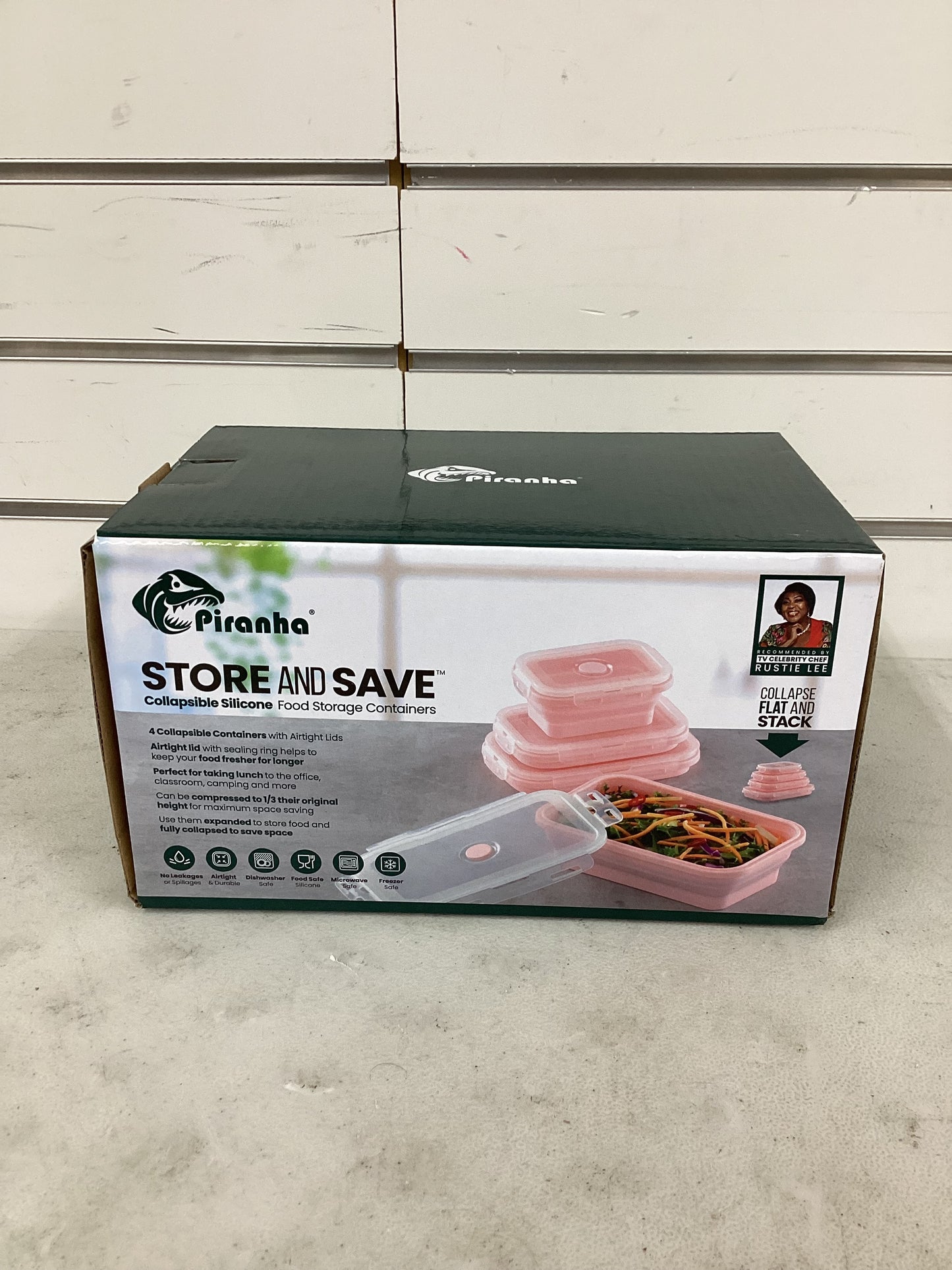 Piranha Set of 4 Collapsible Food Storage Containers