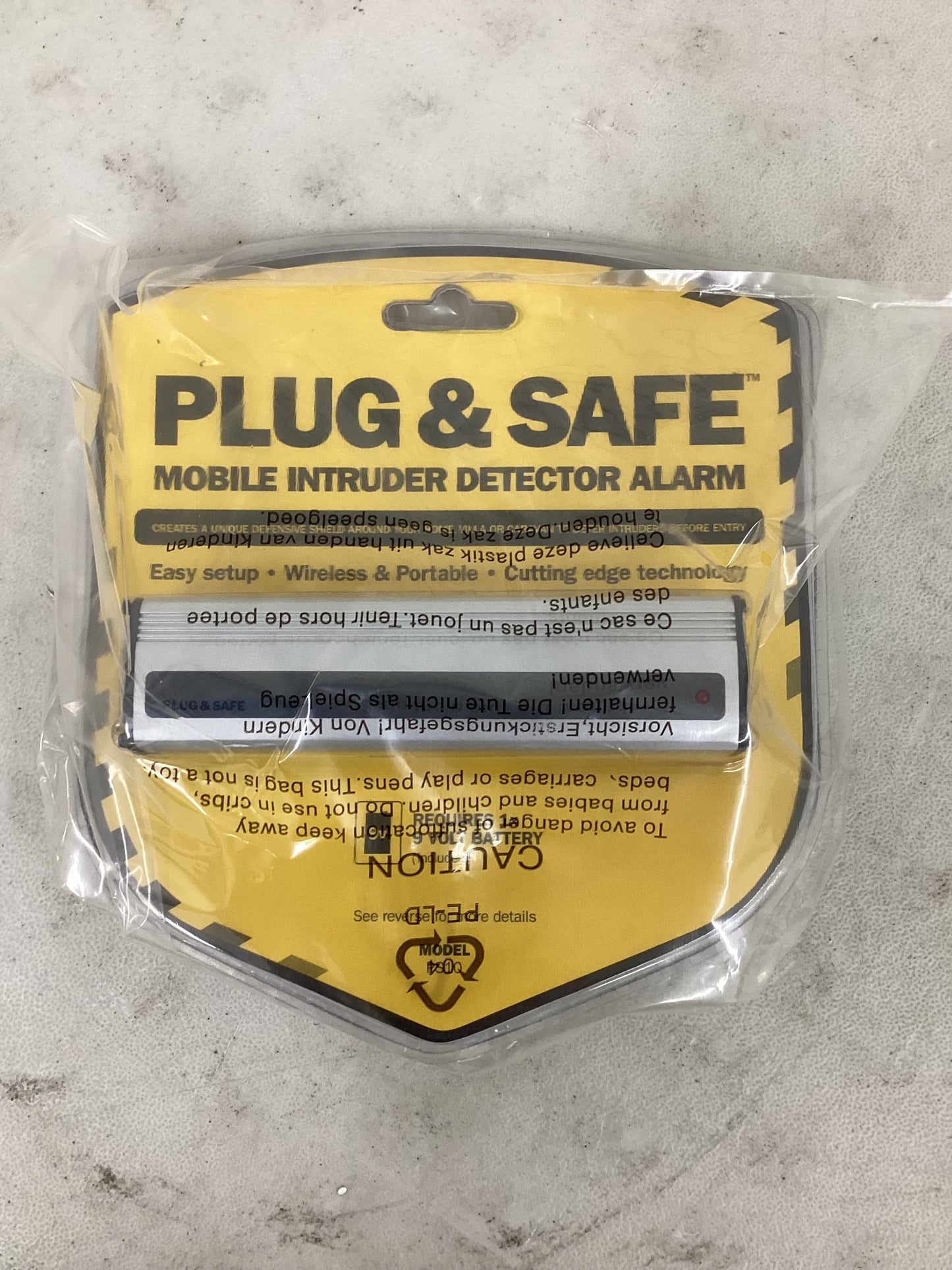 Plug & Safe Portable Infrasonic Sound Activated Security Device