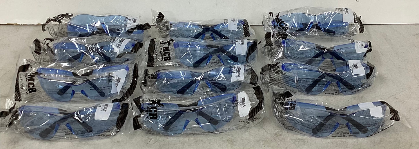 MCR Safety MCR Crews BK113 Bearkat Safety Glasses Blue Lens 12 Pairs MCRBK113