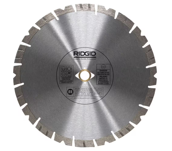 RIDGID 10 in. Masonry Cutting Segmented Rim Diamond Saw Blade