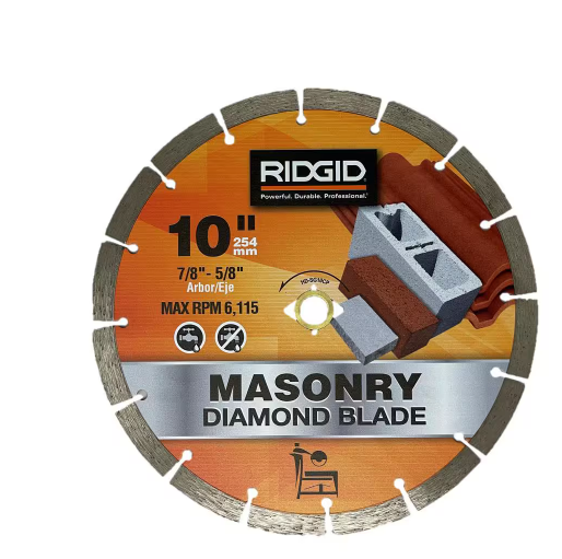 RIDGID 10 in. Segmented Diamond Blade