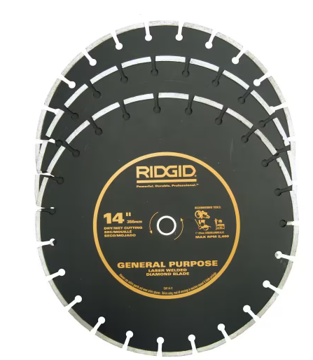 RIDGID 14 in. Diamond Blade (3-Pack)