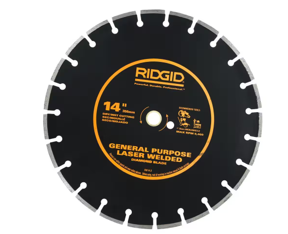 RIDGID 14 in. Diamond Blade (3-Pack)
