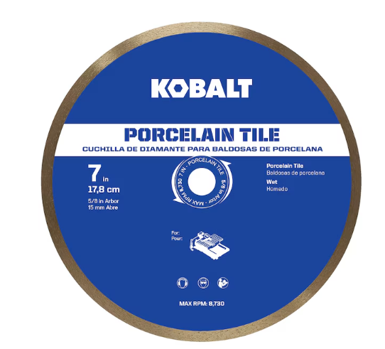 Kobalt 7-in Wet Continuous Rim Diamond Saw Blade