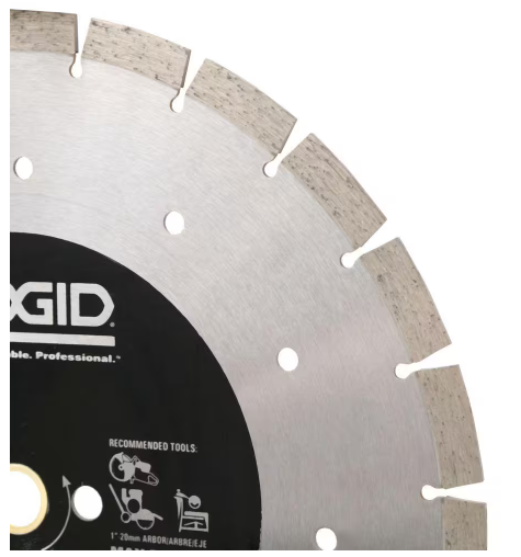 RIDGID 14 in. Segmented High-Rim Diamond Blade
