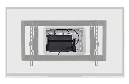 Sanus - TV Media In-Wall Box W/ Power Supply Kit - 9"
