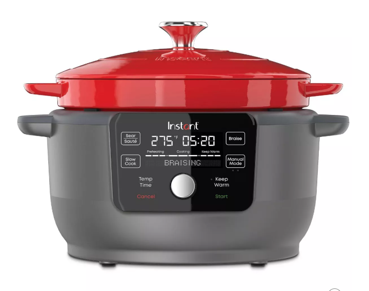 Instant 6-qt. Dutch Oven with Enameled Cast-Iron Cooking Pot