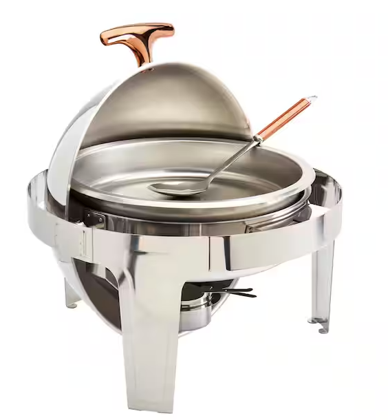 Denmark Tools for Cooks 5PC 6.3 QT Roll Top Chafing Dish