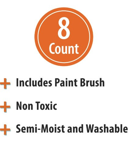 Pen + Gear 8 counts Semi-Moisture Watercolor Paints